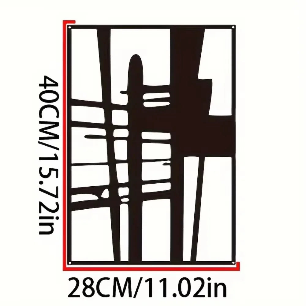 Abstract Metal Wall Art - Minimalist Single Line Decorative Sculpture. Modern Wall Decor for a Stylish Wall Art Display