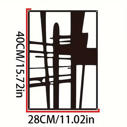 Abstract Metal Wall Art - Minimalist Single Line Decorative Sculpture. Modern Wall Decor for a Stylish Wall Art Display