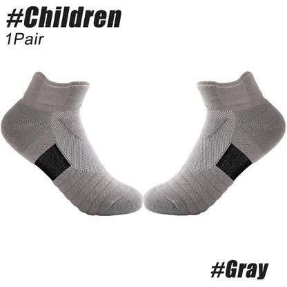 Anti-slip sports socks for men, solid color compression socks for cycling, running, football, basketball, soccer, 1pair