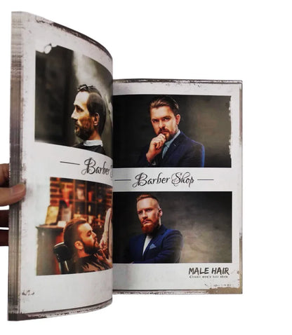 2020 New European and American Oil Head Sculpture Hairstyle Oil Head Design Book for Men's Hair Style