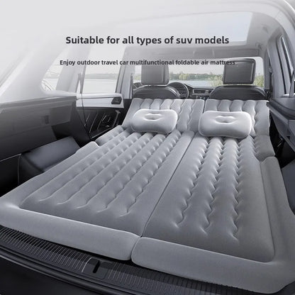 Airbed Household Outdoor Single Double Air Bed Thickened Folding Inflatable Convenient Mattress Sleep Rest for Car SUV Travel