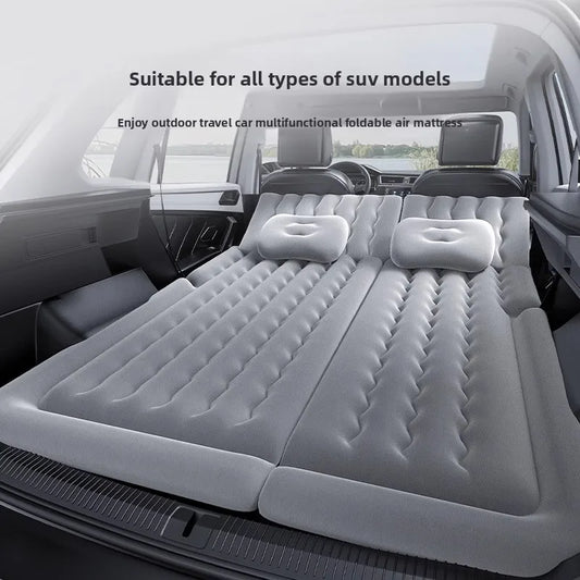 Airbed Household Outdoor Single Double Air Bed Thickened Folding Inflatable Convenient Mattress Sleep Rest for Car SUV Travel