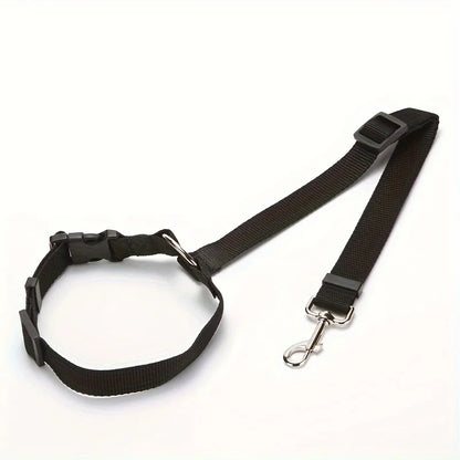 Secure Your Pet in the Car with This Adjustable Harness & Seat Belt Lead Leash!