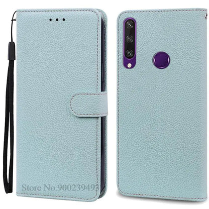 For Huawei Y6P Case Leather Wallet Flip Case For Huawei Y6p Case MED-LX9N Soft Full Cover Coque Fundas for Huawei Y6P Case