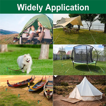BHBD-4 Pcs 18In Ground Anchors Kit Helix Earth Ground Anchor For Camping Tent,Canopies,Swing Sets