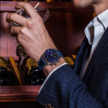 New 2023wokai business watch Quartz sports watch leisure belt men's watch men's watch