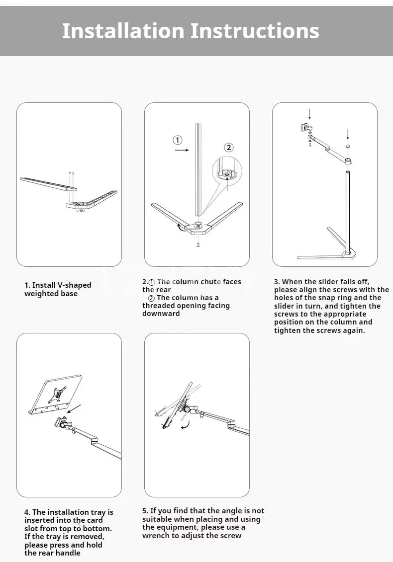 The laptop stand movable suspended and adjustable and the lazy reading stand standing Laptop Parts Accessories Office equipment