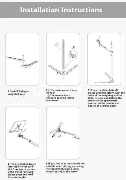 The laptop stand movable suspended and adjustable and the lazy reading stand standing Laptop Parts Accessories Office equipment