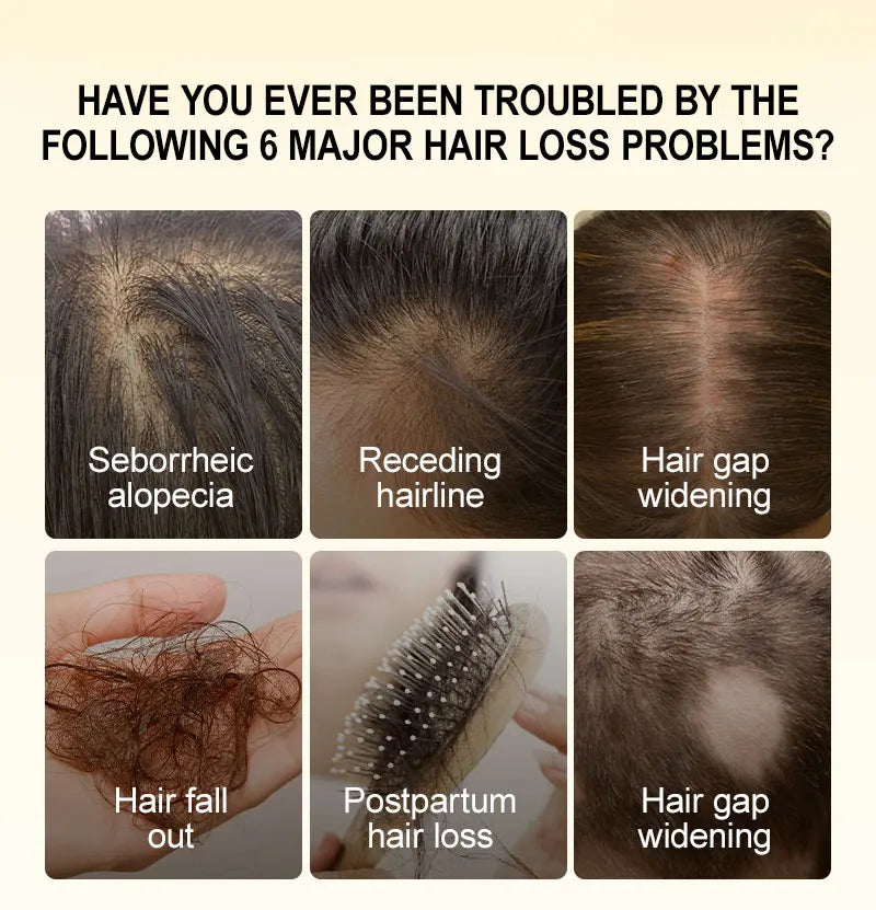 PURC Ginger Hair Serum for Men Women Scalp Treatment Repair Damaged Dry Moisturizing Hair Care Products 50ml