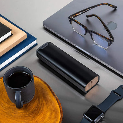 1Pcs 7 Day Weekly Pill Organizer,Premium Stylish Aluminum and Wood Large Capacity Pill Box for Supplements,Vitamins and Medicine