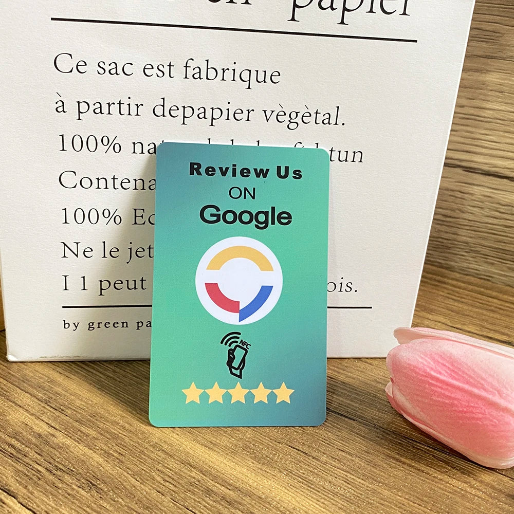 Grow your Business With NFC Google Review Cards Tap and Rate Google Review Cards