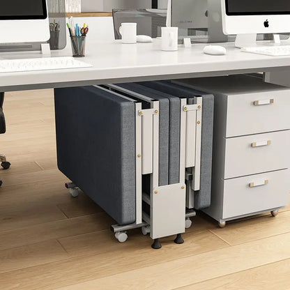 Luxurious White Bottom Frame Foldableing Bed New Thickeneded and Widened Lunch Break Foldableing Bed 60% off Bed