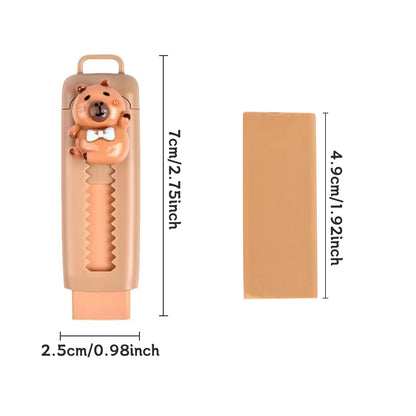 Kapibala push-pull eraser, suitable for drawing and design, office culture and educational supplies