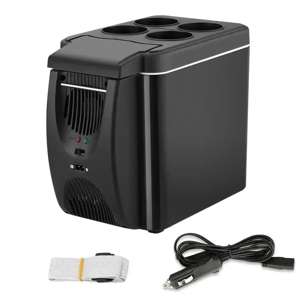 6L Portable Compact Mini Fridge 12V Car Refrigerator Freezer for Camping Traveling Electric Cool Box Summer Outdoor Fridge