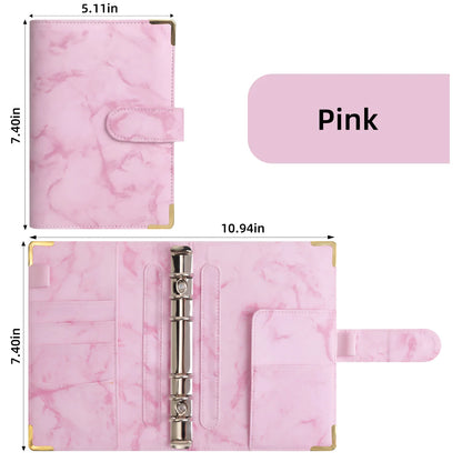 A6 Binder Cash Envelopes for Budgeting Money Organizer for Cash Money Envelopes for cash Leather A6 Binder with zipper