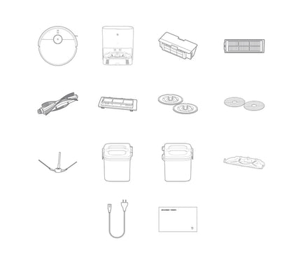 XIAOMI MIJIA Self Robot Vacuum Cleaners Mop 2 Smart Home Sweeping High Speed Rotary Scrubbing 5000PA Cyclone Suction LDS Laser