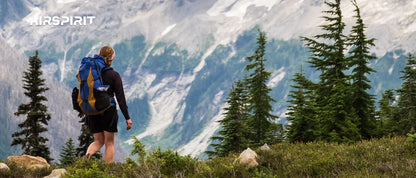 Inflatable Camping Pillow with Removable Washable Cover,Travel Pillow for Neck Support,Hiking,Backpacking,Office,Airplane,Car