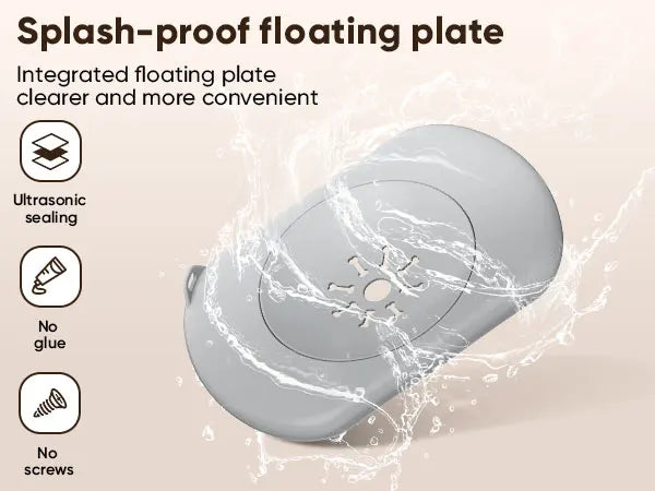 PETPATH No Spill Dog Water Bowl 2.2L (75oz) Large Capacity Anti-Splash Design – Reduces Refill Frequency for All Dogs