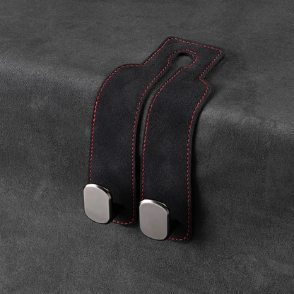 Car Seat Back Hook Suede Double-Headed Rear Storage Storage Small Hook Car Interior Decoration Supplies
