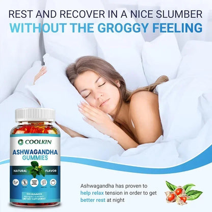 Ashwagandha Gummies - Natural Anxiety Relief, Improves Mood, Helps with Immunity and Thyroid Function, Anti-anxiety