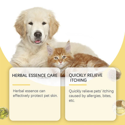 50ml Pet Skin Care Spray New Effectively Relieves Pet Skin Discomfort Spray Pet External Care Spray 1/2pcs ﻿