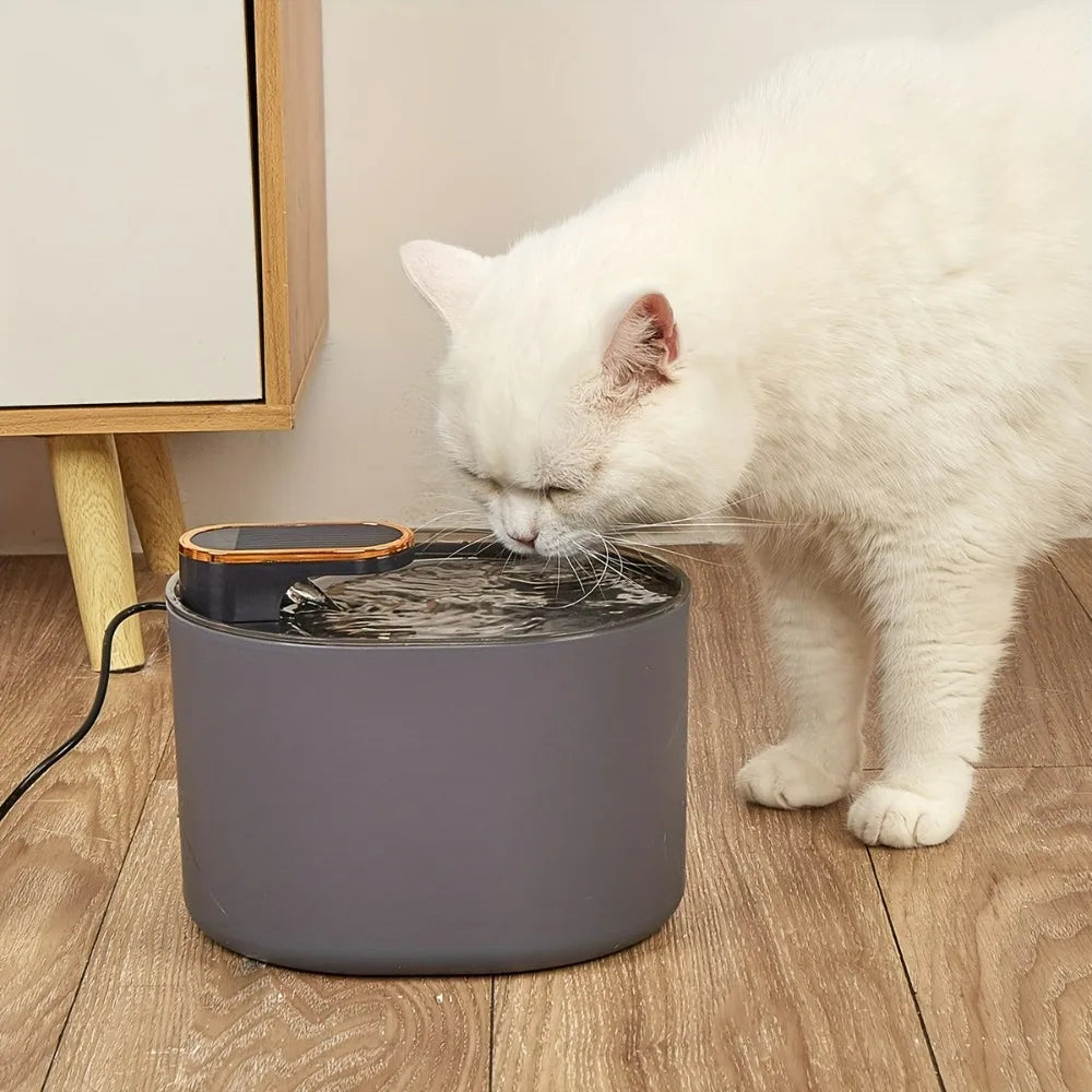 1 Silent Smart Pet Water Fountain, With Filter, Automatic Power-off, 3L Automatic Water Dispenser for Cats and Small Medium Dogs