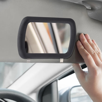 Car Sun Visor Cosmetic Mirror Portable Auto Interior Make Up Mirror Car Ladies Makeup Mirror Universal Automobile Make Up Mirror