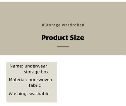 Organizer For Underwear Bra Socks Pants Scarf Storage Box Organizers Of Cabinets And Drawers Wardrobe Foldable Storage Box Case