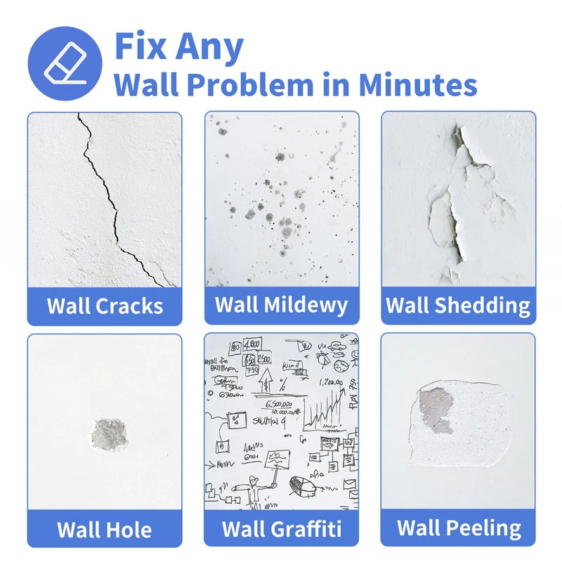 100g Multipurpose Putty Paste Strong Coverage Professional Renovation Paste with Scraper for Wall Surface