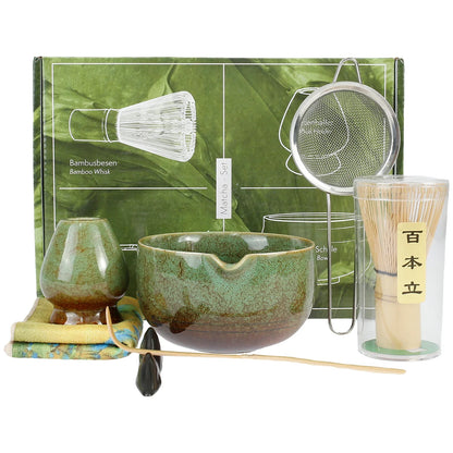 Matcha Whisk Set Easy to Clean Matcha Tea Set Versatile Matcha Whisk and Bowl Set Sturdy Matcha Kit Include Matcha Bowl Kit