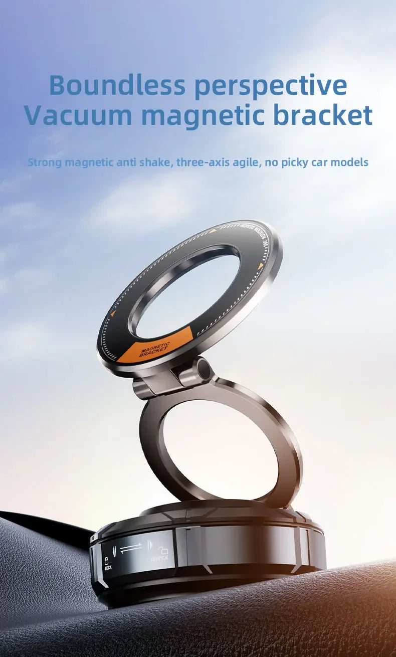 Magnetic Car Phone Holder Mount Vacuum, 360-degree Rotating for Iphone 15 14 13 12 Pro Max Phone Holders & Stands