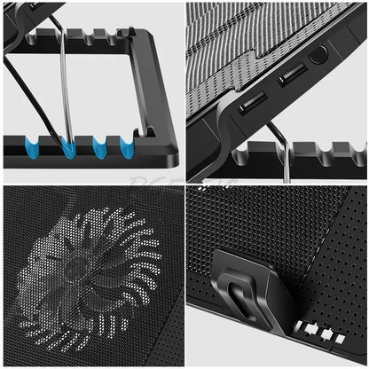 Laptop Cooling Base Is Suitable for 10 Inch/17 Inch Notebook Coolers with Adjustable Lifting and Strong Wind Power