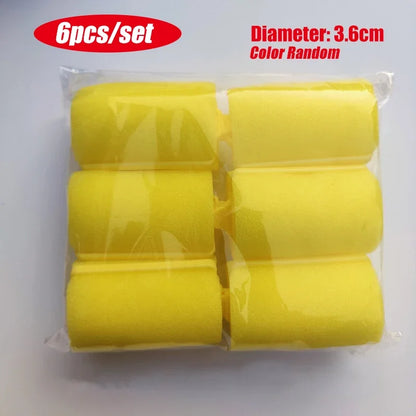 6-14pcs Soft Magic Sponge 6 Sizes Foam Hair Rollers DIY Hairdressing Tool Kit Women Styling Not Hurt Hair Heatless Curlers