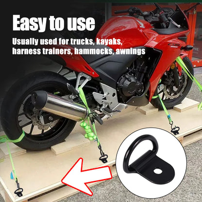 10/20pcs Stainless Steel D Shape Pull Hook Tie Down Anchor Ring Iron Cargo Tie Down Ring for Truck Trailers RV Boats Accessories