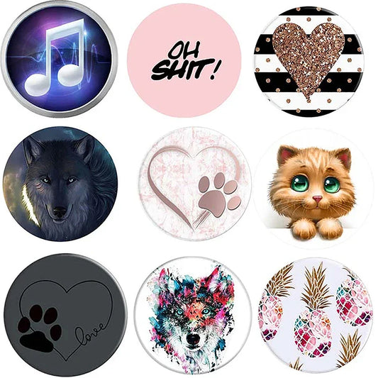 Universal Popping Stand for Cell Phone Mobile Holder Folding Grab Hand Phone Socket Grip Foldable for iPhone 12 13 14 15 16 Pro