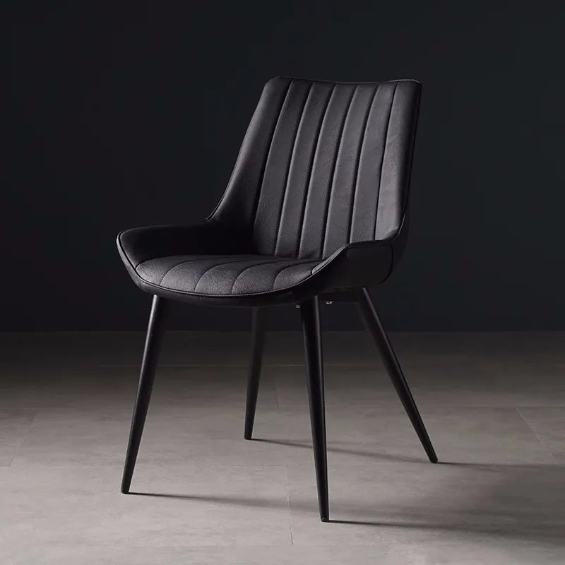 Nordic light stool leather soft dining chair kitchen dining room back chair dining room back chair restaurant is free shipping