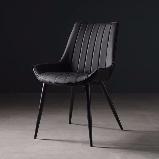 Nordic light stool leather soft dining chair kitchen dining room back chair dining room back chair restaurant is free shipping