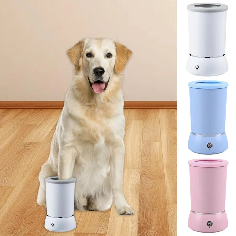Portable Dog Paw Washer Automatic Pet Paw Cleaner Electric Paw Massager USB Rechargeable Designed for Small to Medium Dogs Cats