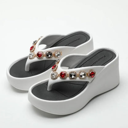 Woman Slippers Flip Flops Slides on Beach Sandals Waterproof Stylish Shoes for Women Top Designs Shoe Clappers Summer Sale