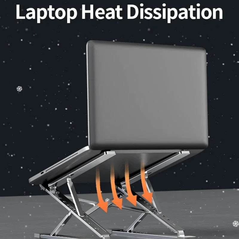 Foldable Laptop Base: Convenient and Adjustable for Any Workspace