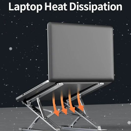 Foldable Laptop Base: Convenient and Adjustable for Any Workspace