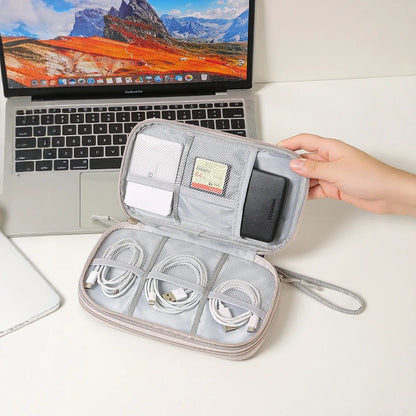 Travel Portable Digital Accessories Storage Bag Organizer of Mobile Phone Bag U Disk Charging Bank Mobile Data Cable Storage Bag