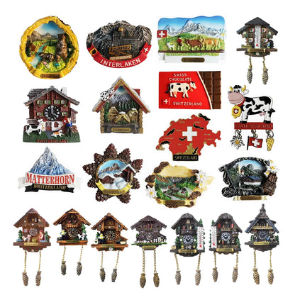 Europe Switzerland 3D Fridge Magnets Tourism Souvenir Refrigerator Magnets Sticker Collection Handicraft Decoration Articles