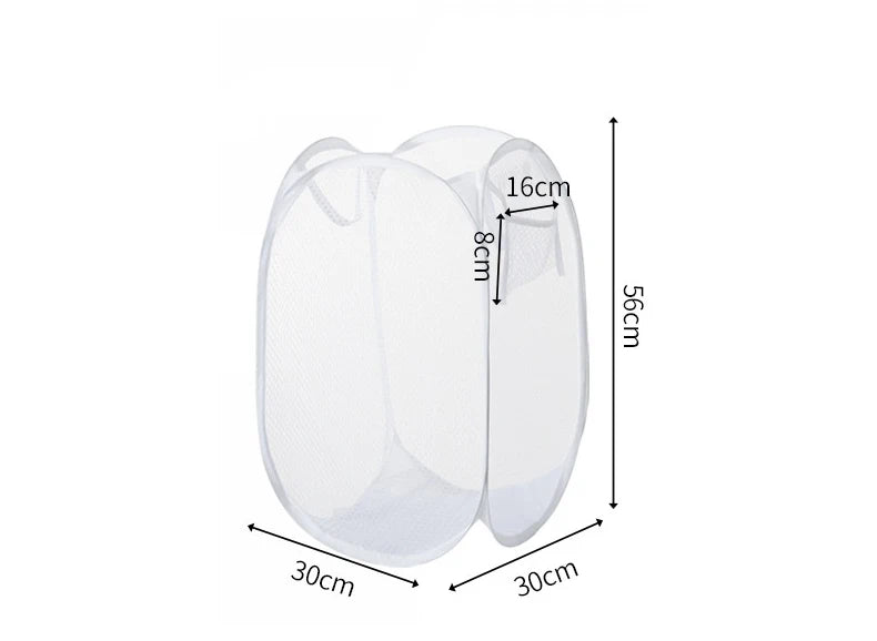 Dirty Clothes Basket Skeleton Ventilated Foldable Easy Storage Portable Large Capacity Clothes Basket