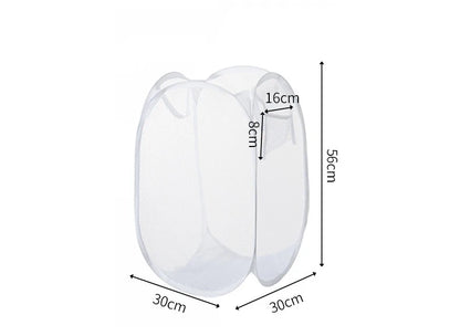 Dirty Clothes Basket Skeleton Ventilated Foldable Easy Storage Portable Large Capacity Clothes Basket