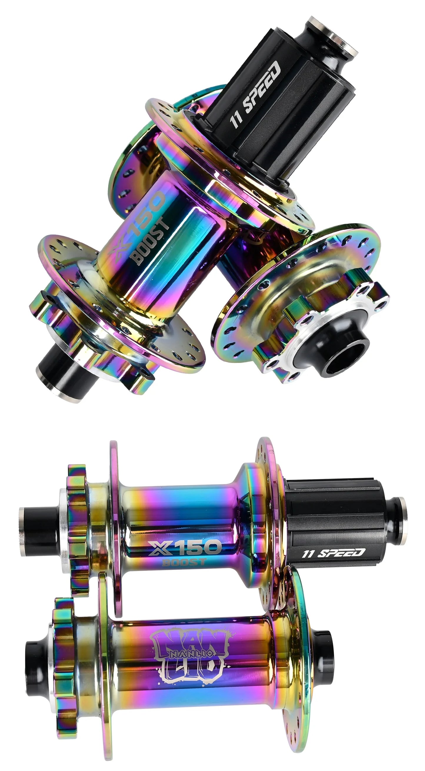 Nanlio Bicycle hubs X150 BOOST 6 Pawls 150T Noise 4 Bearing Hubs 110x15 148x12MM 8 9 10 11 12 Speed MTB Bike Hubs 28/32 Holes