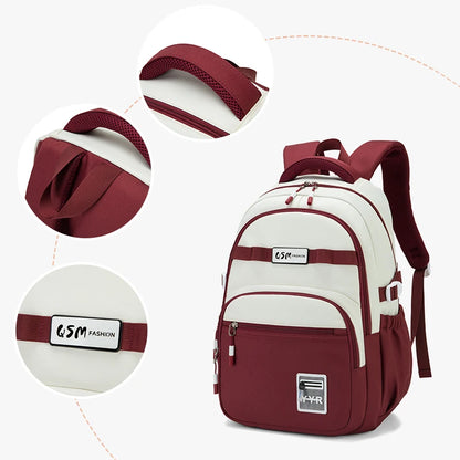 Schoolbags for Junior High School Girls with Good Looks, Korean Style Large Capacity College Style Backpacks for Women