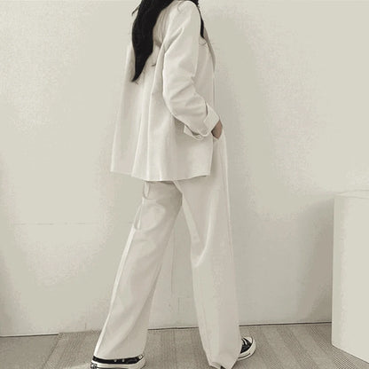 Suit Jacket Casual Office Lady Elegant Solid Single-breasted Women Blazer