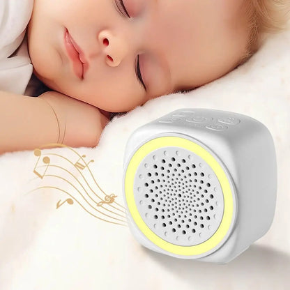 with RGB Lighting Baby White Noise Machine 26 Types Soothing Music White Sleep Sound Player Night Light USB Rechargeabe