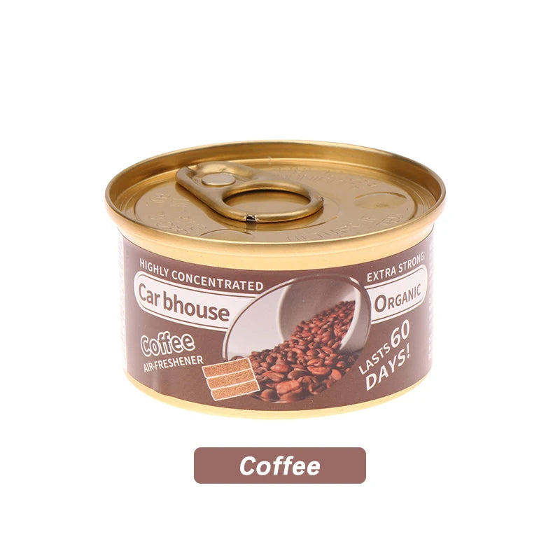 Car Air Freshener: 12 Kinds Scent | Organic Cans | Odor Eliminator Essential | Long-Lasting | Strong Fragrance | For Home/Toilet